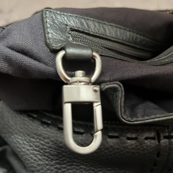 Cole Haan pebbled leather metallic gray Hobo - Picture 10 of 13